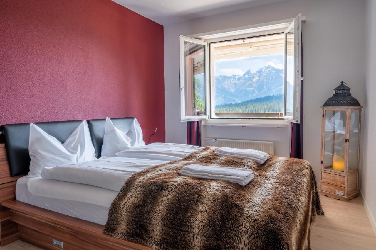 Apartamento -Panorama-Bergblick- Dampfbad-Dusche Und Aussenbett Flims Exterior foto