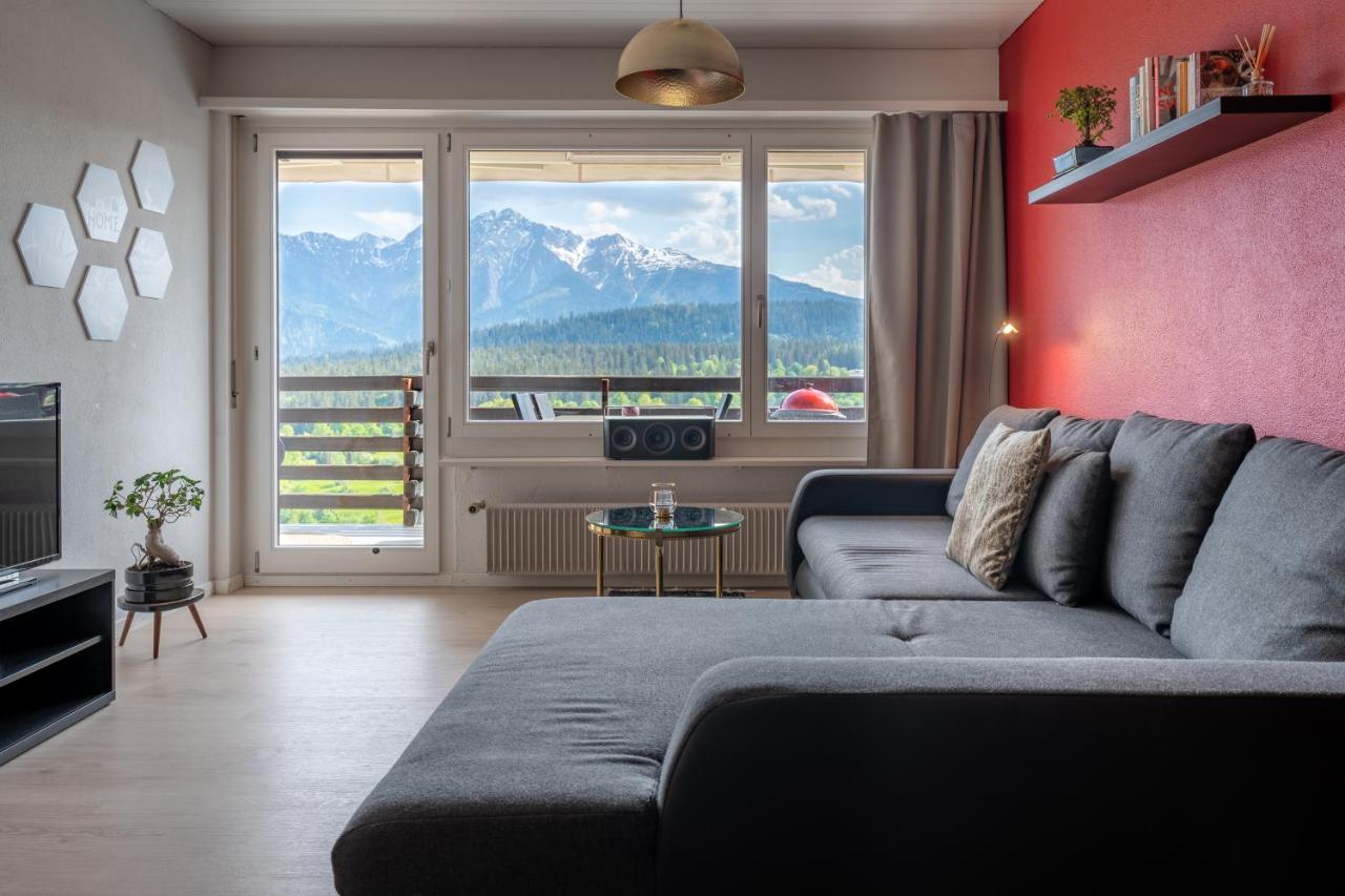 Apartamento -Panorama-Bergblick- Dampfbad-Dusche Und Aussenbett Flims Exterior foto